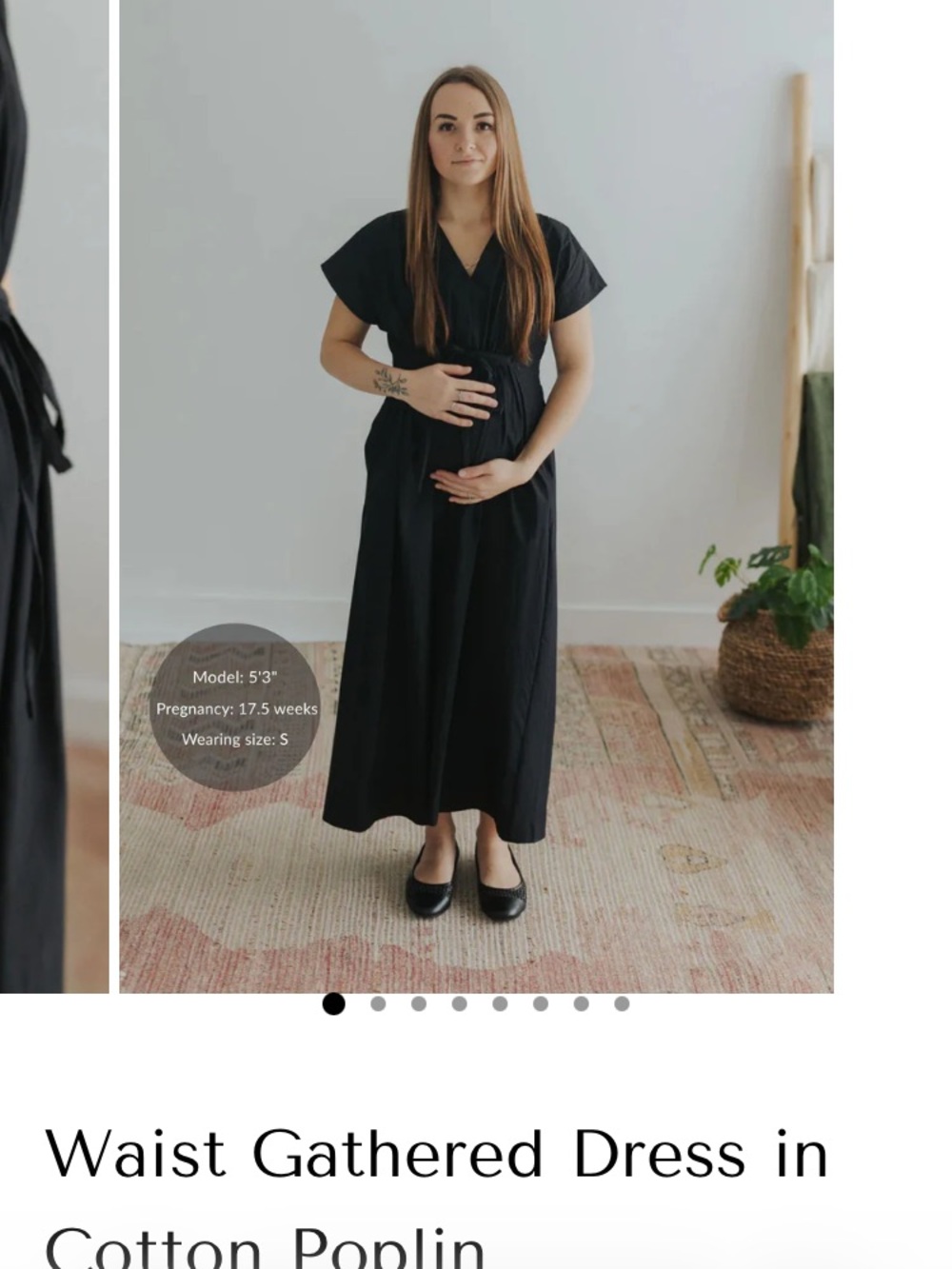Waist-Gathered Maxi Dress